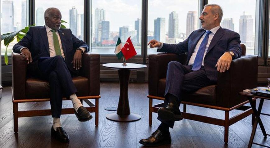 Dışişleri Bakanı Fidan, New Yorkta Nijeryalı mevkidaşı Tuggar ile görüştü