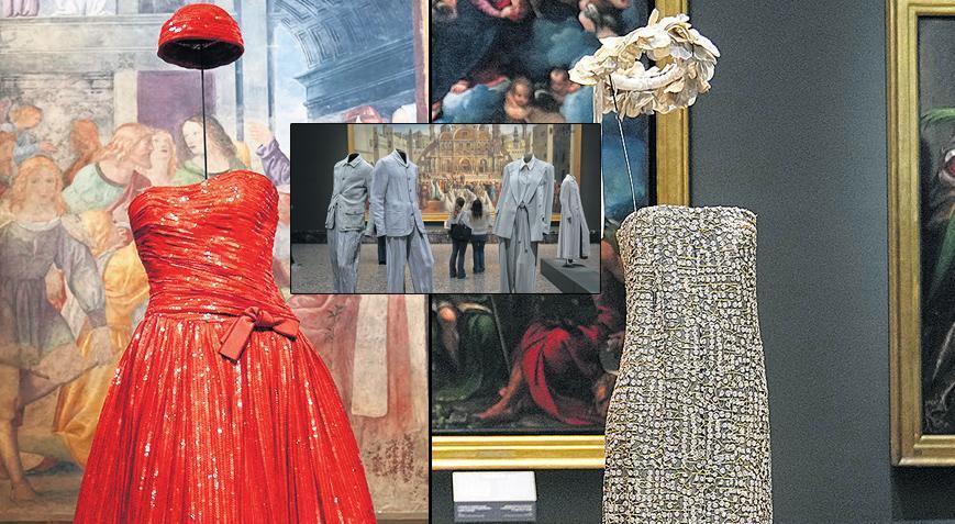 Armani giysileri sanatla buluştu