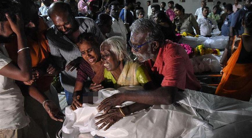 Hindistanda parti mitinginde facia Can kaybı 39a yükseldi