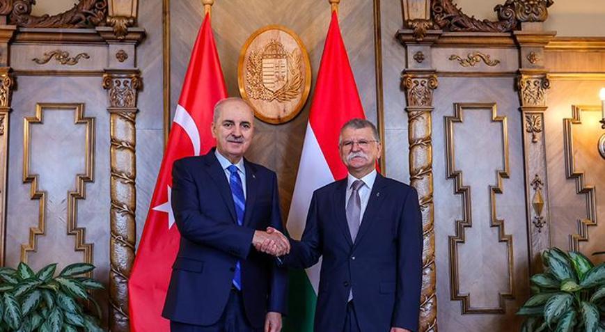 TBMM Başkanı Kurtulmuş, Budapeşte’de temaslarda bulunuyor