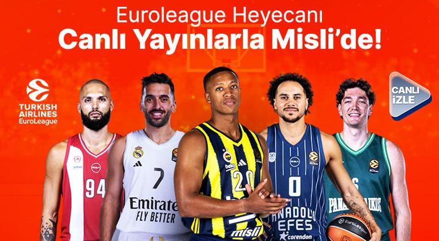 EuroLeague’de Yeni Sezon Başlıyor, Basketbolun Tutkusu Şampiyon Oranlar ve Canlı Yayınlarla Misli’de Yaşanıyor