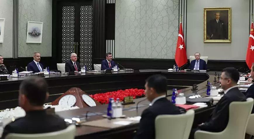 Cumhurbaşkanı Erdoğan başkanlığında Beştepede toplanan MGK sona erdi