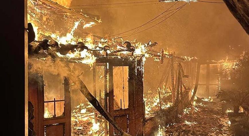 Muğla Akyaka’da balık restoranı alevlere teslim oldu