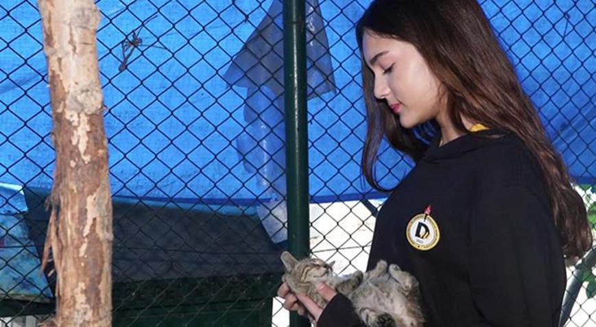 Demirören MTAL öğrencilerinden sokak hayvanlarına mama desteği