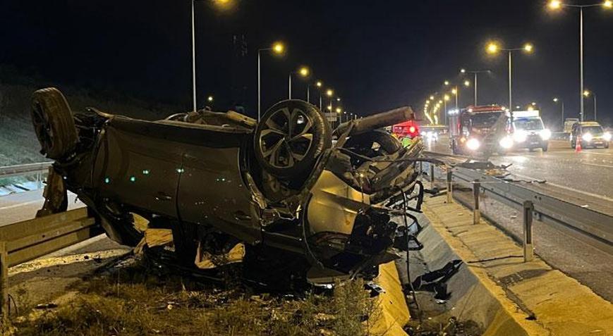 Kuzey Marmara Otoyolu’nda kaza: 2 ölü, 1i çocuk 5 yaralı