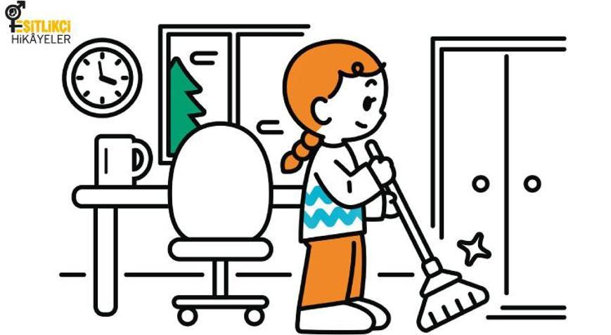 Ev içi iş yükü kızların omuzunda