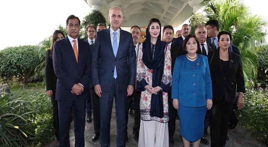 TBMM Başkanı Kurtulmuş, Pencap Eyaleti Başbakanı Şerif ile görüştü