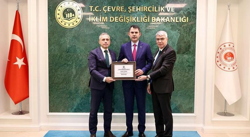 Bakan Kuruma, Osmaniyeden fahri hemşehrilik beratı