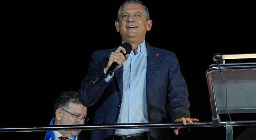 CHP Genel Başkanı Özel, partisinin Sarıyer mitinginde konuştu