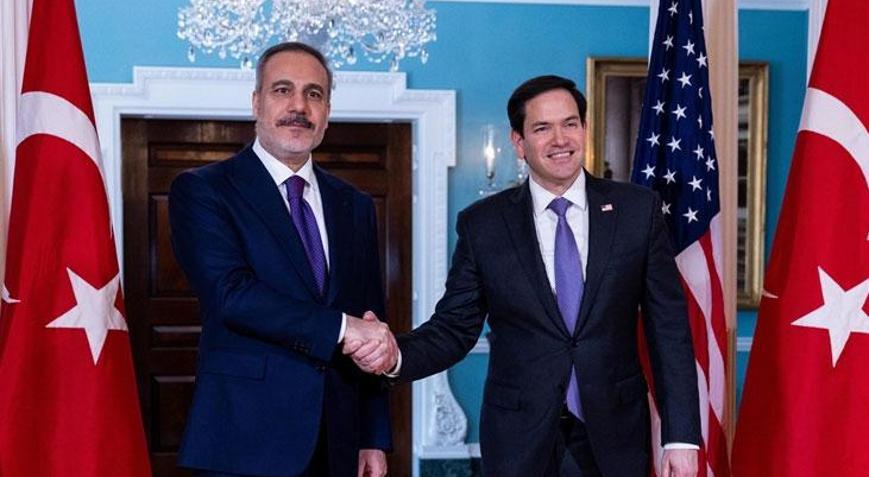 Dışişleri Bakanı Hakan Fidan, ABDli mevkidaşı Rubio ile görüştü