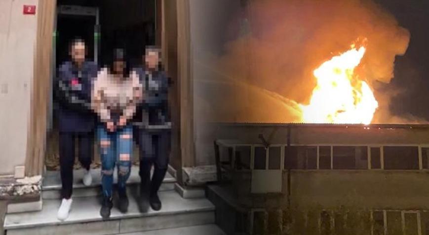 Sevgilisi içeriye almadı, binayı kundakladı