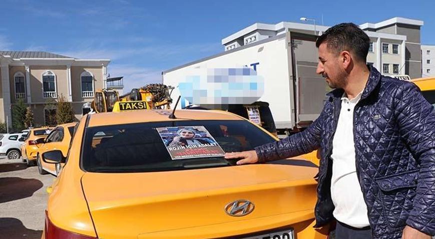 Van’da taksicilerden Rojin Kabaiş için kornalı adalet eylemi