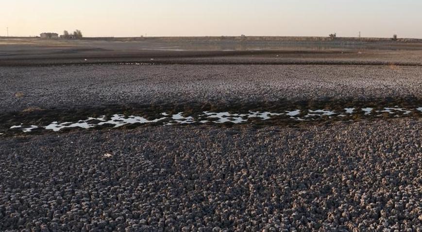 Diyarbakırdaki Kabaklı Sulama Göleti kuruyor