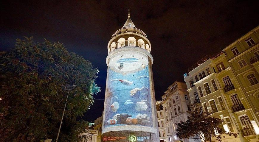 Galata Kulesi’nden ‘Sıfır Atık’ mesajı