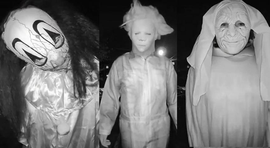 Korku filminden fırlamış gibi Bir evin kapısına dayanıp, ölüm tehditleri savurdular