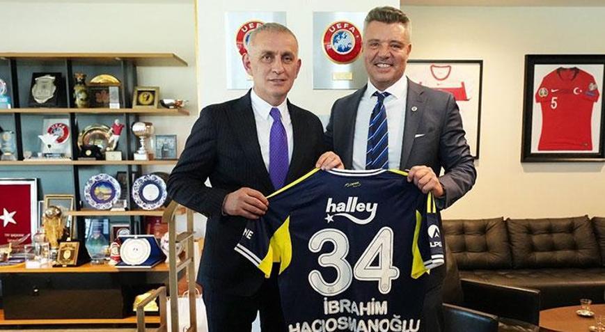 Fenerbahçe Kulübü Başkanı Sadettin Sarandan TFFye ziyaret