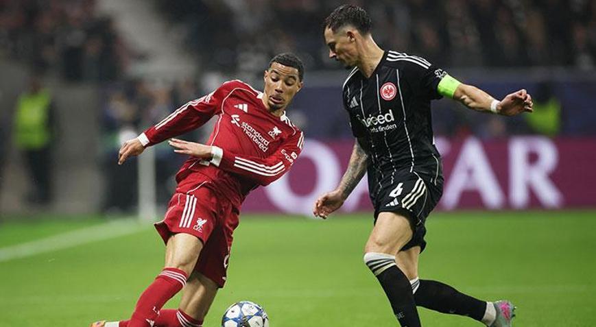 Liverpool, Frankfurtu farklı mağlup etti 4 maçlık seri son buldu