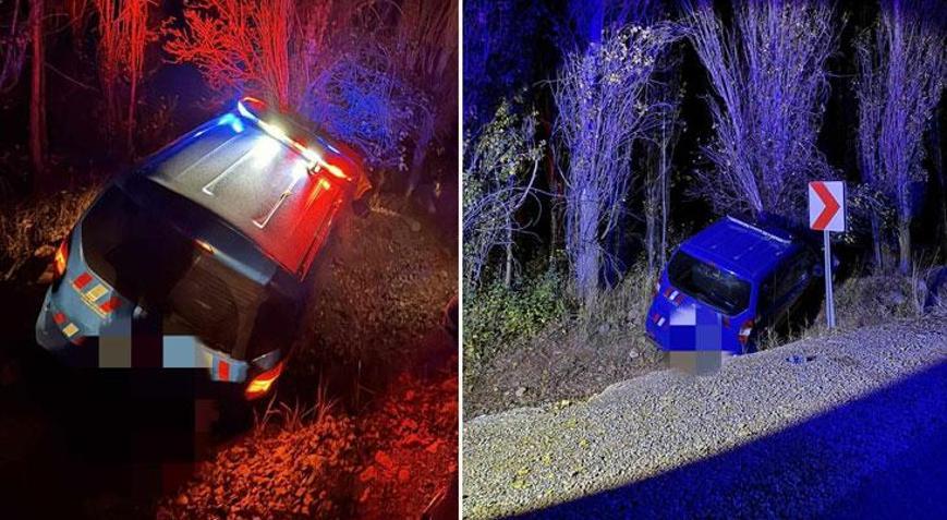 Konyada jandarmaya ait araç kaza yaptı: 4 asker yaralı