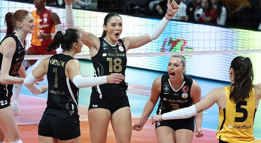 Vakıfbank, Galatasaray Daikini 3-0 ile geçti