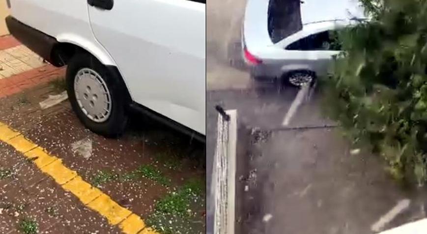 Ankarada dolu yağışı