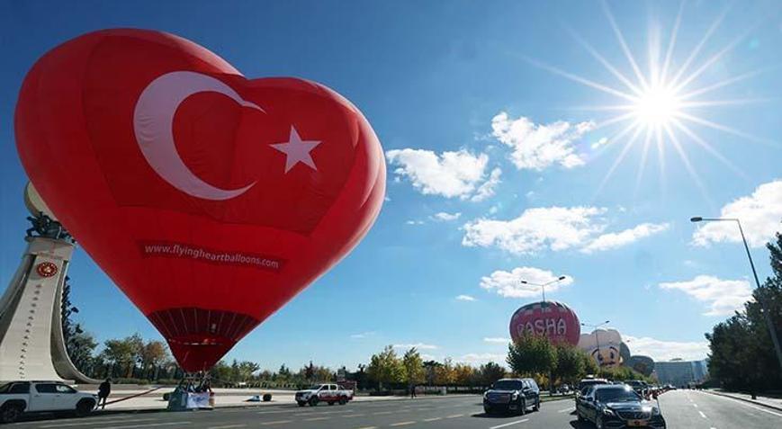 Cumhurbaşkanlığı Külliyesinde sıcak hava balonu etkinliği gerçekleştirilecek