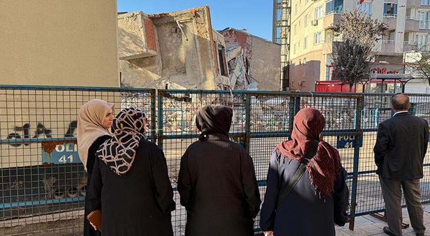 Gebzede çöken binanın enkazı savcı incelemesi sonrasında kaldırılacak