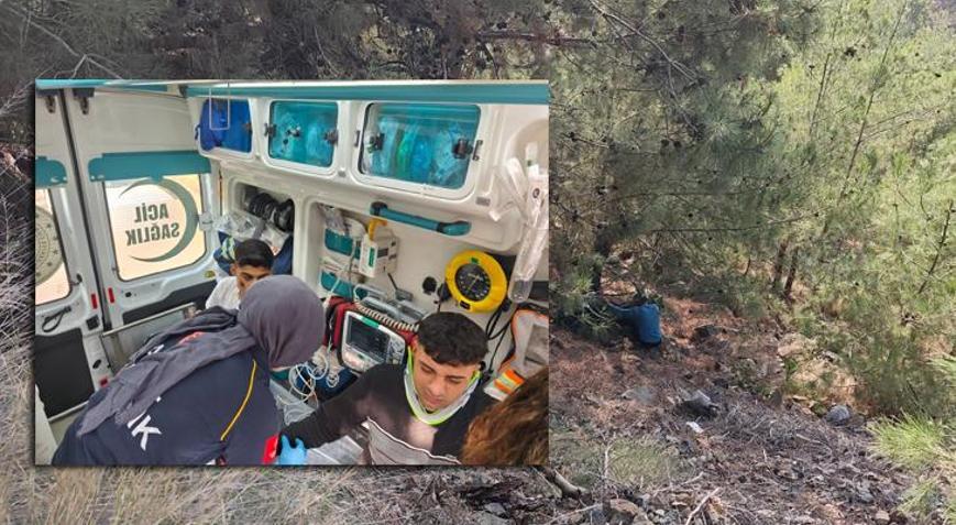 İskenderunda motosikletle uçuruma düşen 2 kişi yaralandı