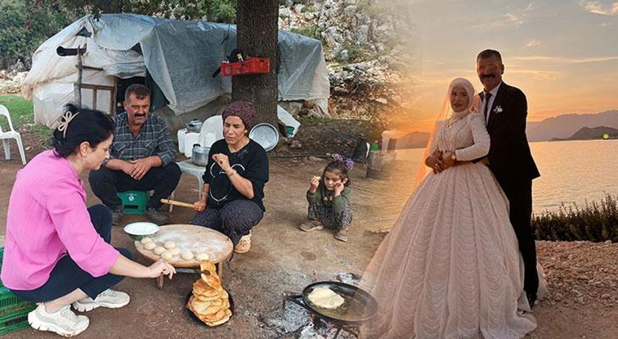 İmkansızlıklar nedeniyle düğün yapamayan çift, 12 yıl sonra hayallerine kavuştu