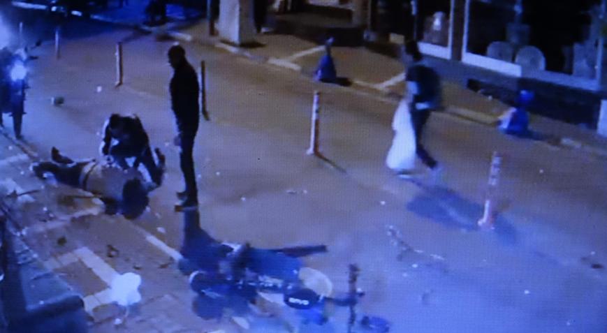Motosiklet sürücüsünün öldüğü kaza kamerada
