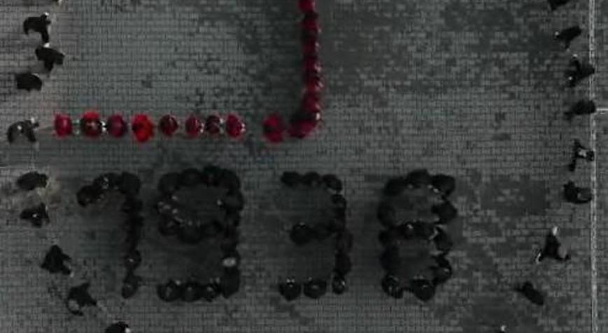 Ortaokul öğrencileri, Atatürk’ü özel koreografiyle andı