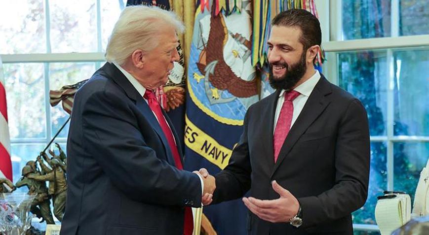 ABD Başkanı Trump: Suriye Cumhurbaşkanı Şara ile vakit geçirmek bir onurdu