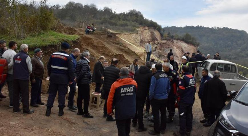 Orduda taş ocağı şantiyesinde göçük altında kalan işçinin cenazesine ulaşıldı