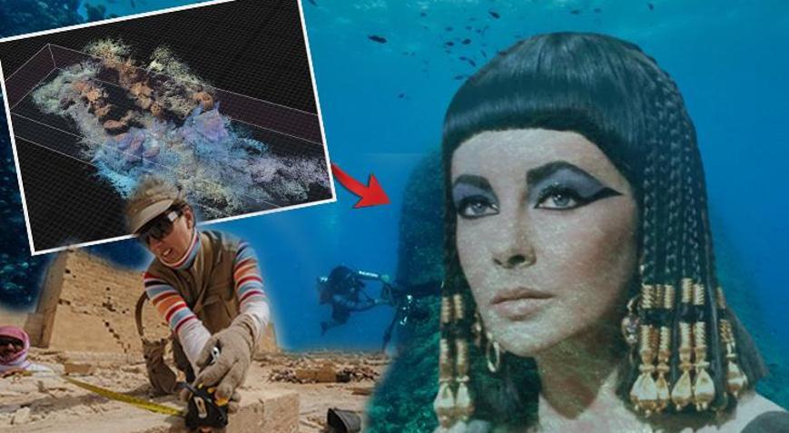 20 yıllık takip profesörleri bile yanılttı Kleopatranın kayıp mezarı batık limanda mı