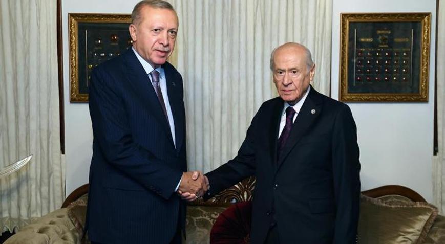 Erdoğan ve Bahçeli bir araya geldi
