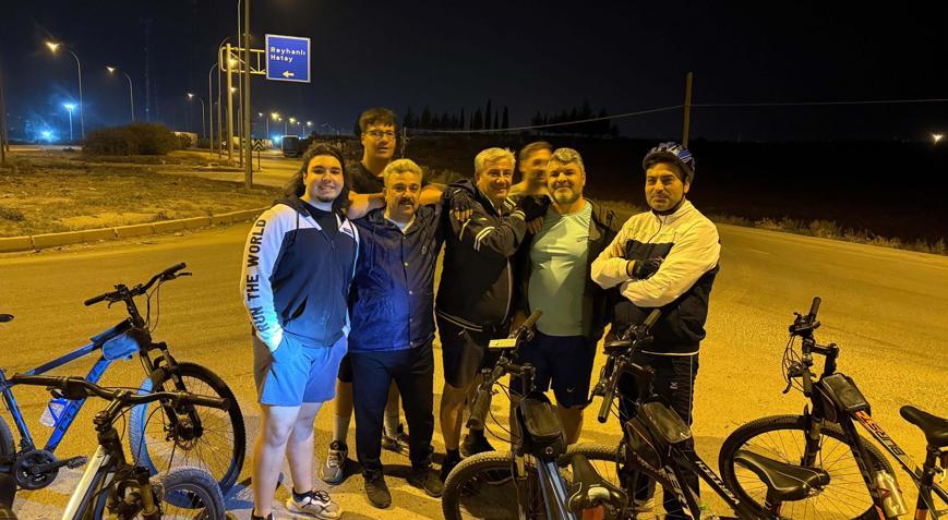 Reyhanlı’da bisiklet ve doğa tutkunları, günde 15 kilometre yol kat ediyor