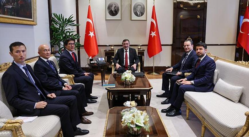 Cumhurbaşkanı Yardımcısı Yılmaz, Kırgızistan Bakanlar Kurulu Başkan Yardımcısı Baysalovu kabul etti