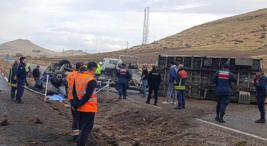 Kayseride zincirleme kaza: 1 ölü