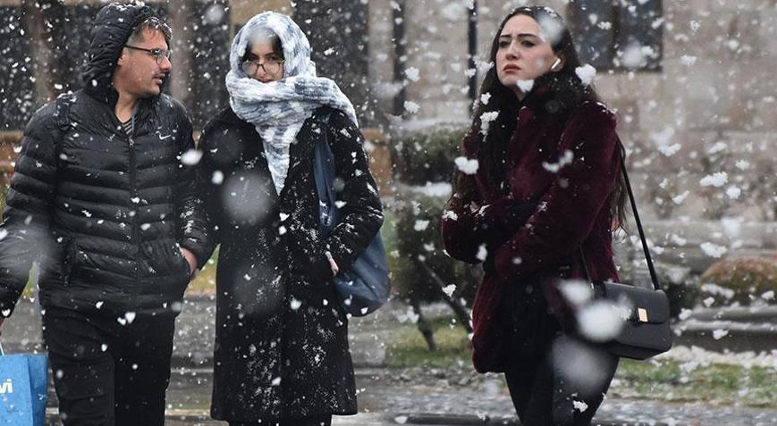 Kar yağışı birçok kenti beyaza bürüdü Sıcaklık 0 dereceye düştü