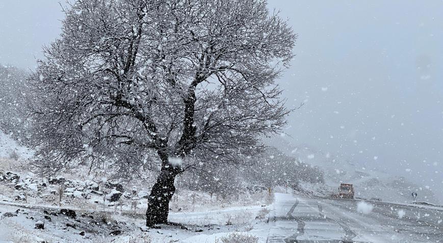 Bingöl-Elazığ karayolunda kar yağışı ulaşımı olumsuz etkiledi
