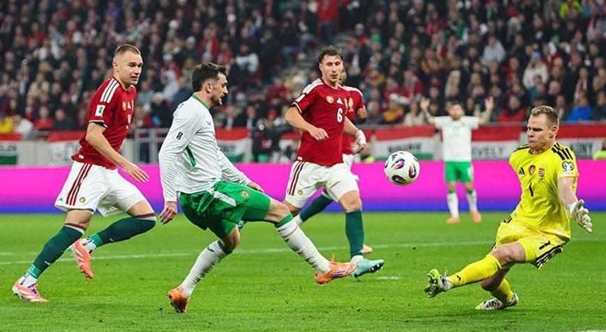 Play-off bileti İrlandanın Macaristandan dramatik veda