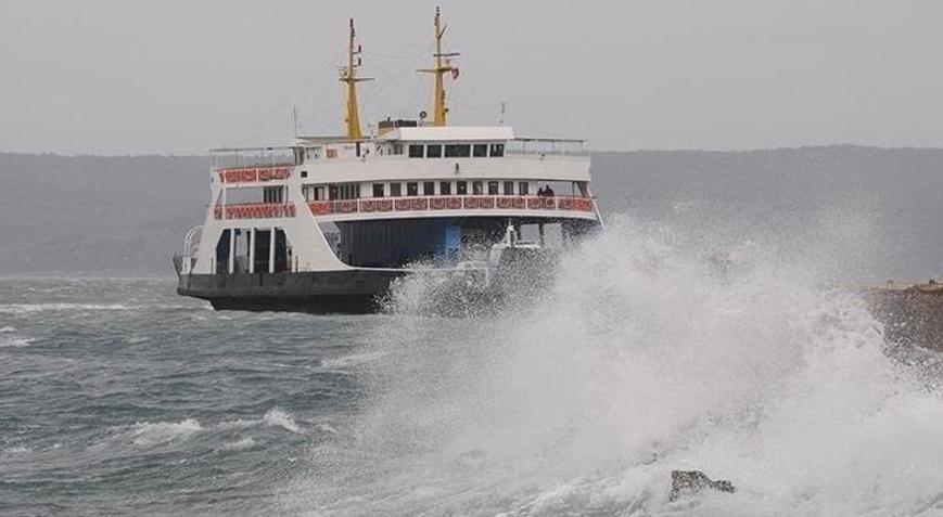 Olumsuz hava Kuzey Ege’yi vurdu Kabatepe-Gökçeada feribot seferleri iptal
