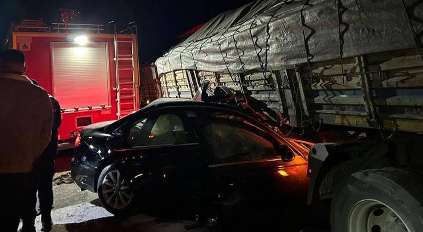 Afyonkarahisarda feci kaza 2 kişi öldü, 2 kişi yaralandı