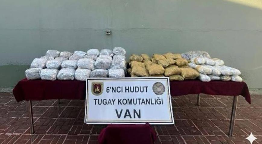MSB duyurdu: Hudut kartalları, Van sınırında 109 kilo uyuşturucu yakaladı
