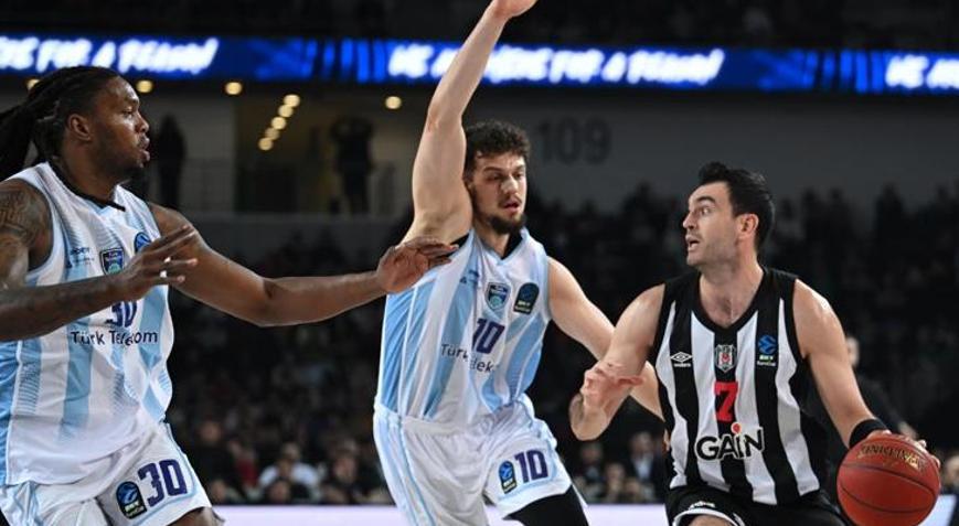 Avrupada Türk derbisi Beşiktaş deplasmanda Türk Telekomu geçti