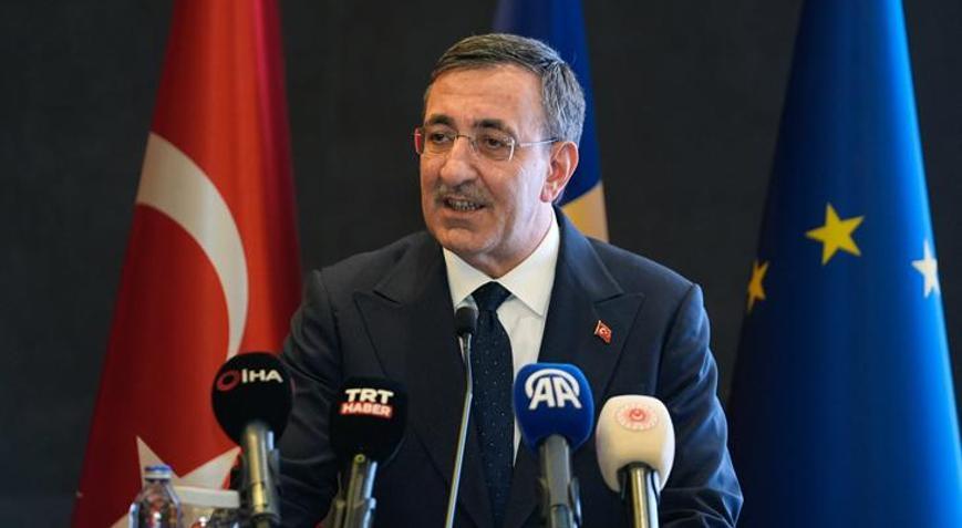 Cumhurbaşkanı Yardımcısı Yılmaz, Romanya Milli Günü Programında konuştu
