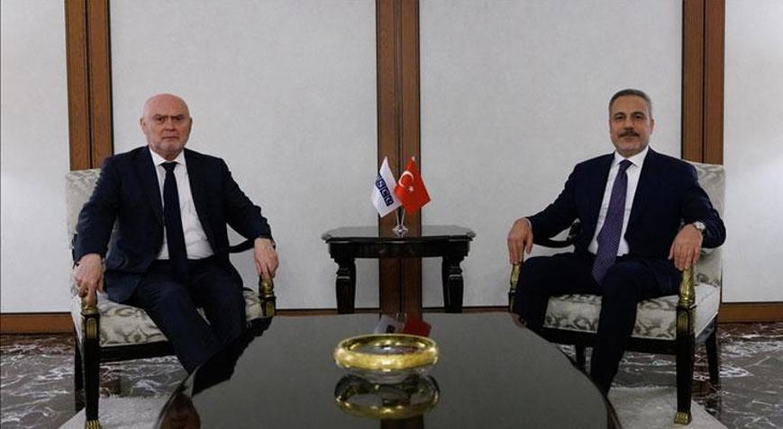 Dışişleri Bakanı Hakan Fidan, AGİT Genel Sekreteri Sinirlioğlu ile görüştü