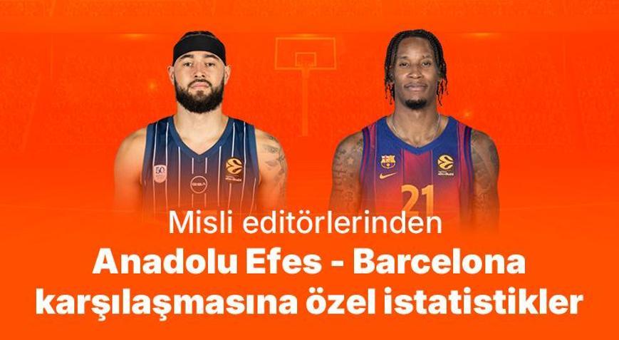 Misli editörlerinden Anadolu Efes - Barcelona karşılaşmasına özel istatistikler