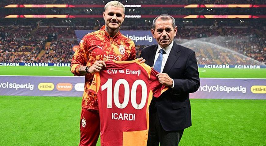 Mauro Icardi, 100. maç plaketini aldı