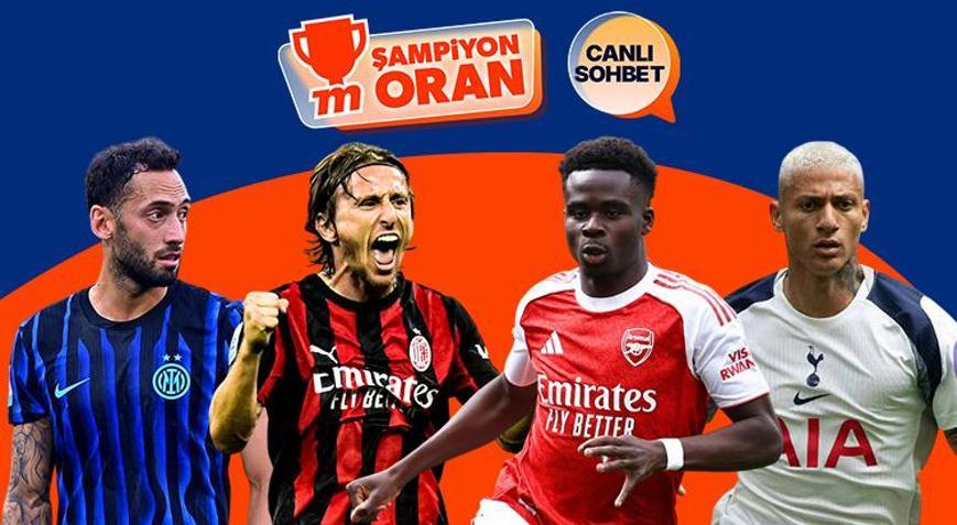 Avrupa’da iki kritik derbi… Arsenal Tottenham’ı, Inter AC Milanı konuk ediyor Maçların heyecanı canlı sohbet ve Şampiyon Oranlar ile Mislide
