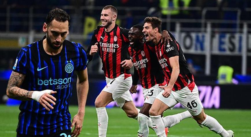Hakan Çalhanoğlunun penaltı kaçırdığı maçta Milan, Interi tek golle geçti